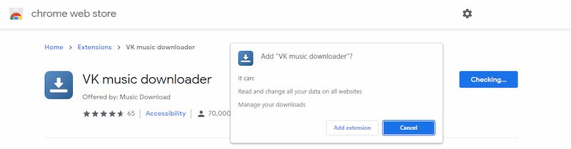 VK Downloader Add To Chrome