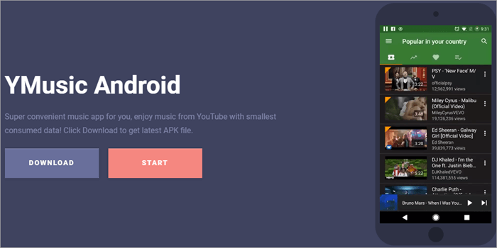 Ymusic Android App