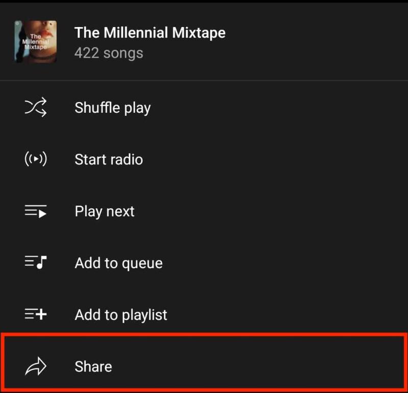 How To Share YouTube Music Playlist