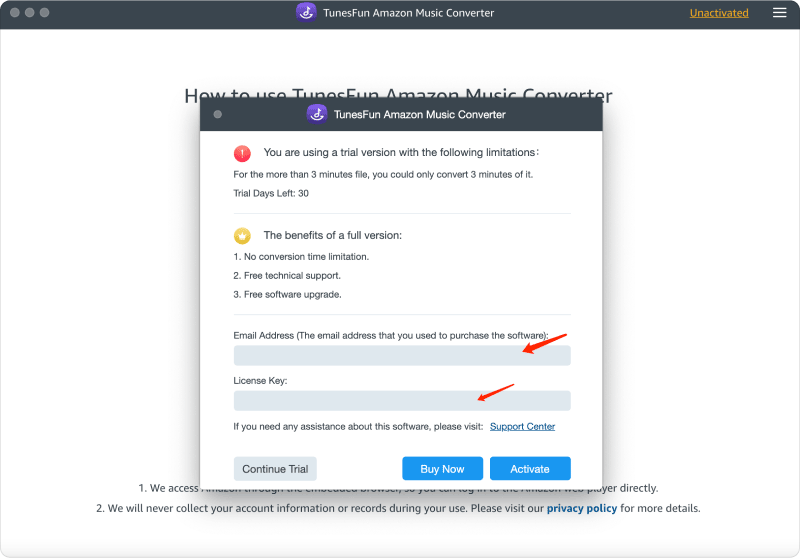 How to Activate TunesFun Amazon Music Converter