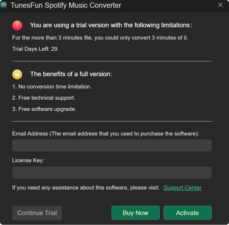 Come attivare TunesFun Spotify Music Converter